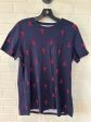 Blue & Red Top Short Sleeve Kim Rogers, Size M Discount