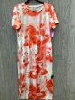 Orange Dress Casual Midi Clothes Mentor, Size M Supply