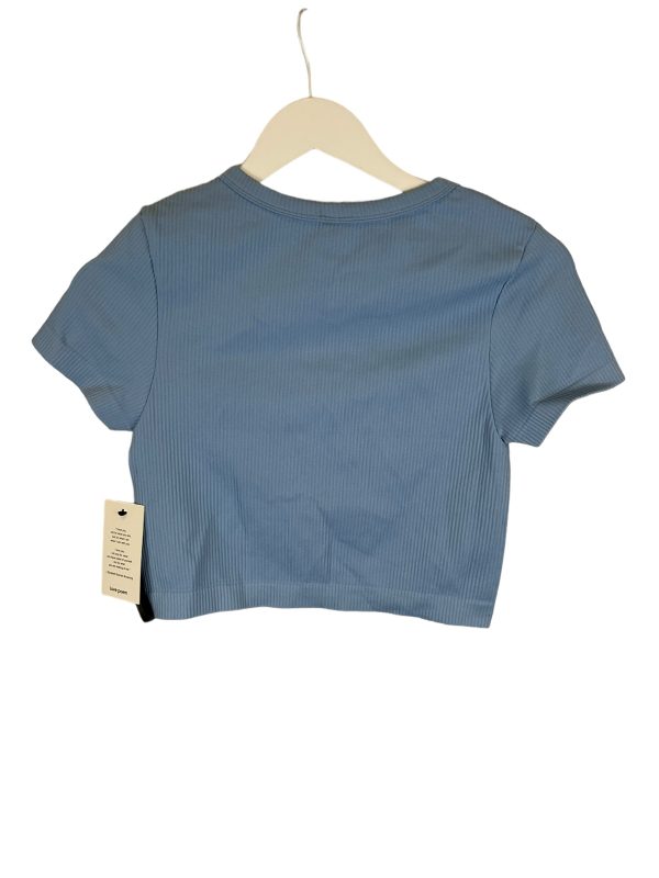 Blue Top Short Sleeve Clothes Mentor, Size M Online Sale