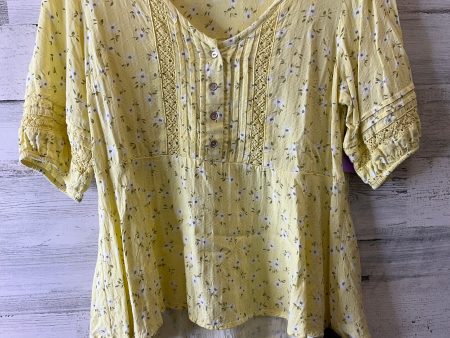 Yellow Top Short Sleeve Falls Creek, Size S Online