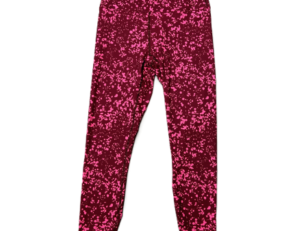 Pink & Red Athletic Leggings By Fabletics, Size: S Hot on Sale