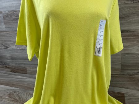 Yellow Top Short Sleeve Basic Croft And Barrow, Size 1x Discount