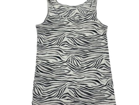 ZEBRA PRINT LOFT TANK TOP, Size L on Sale