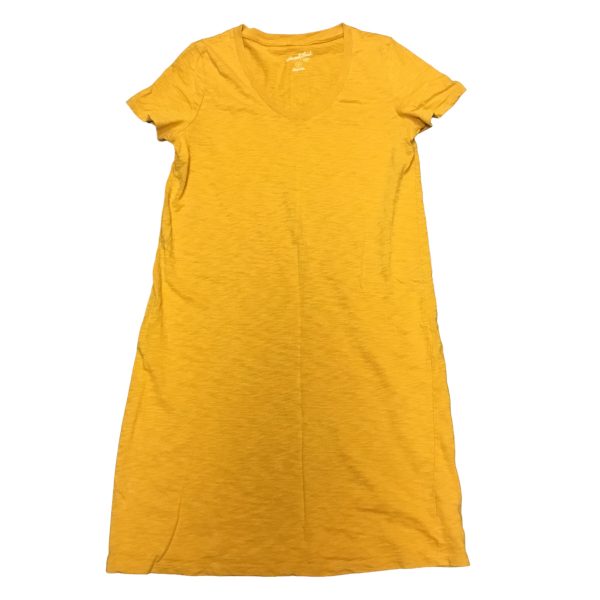 Yellow Dress Casual Short Universal Thread, Size S Online Hot Sale