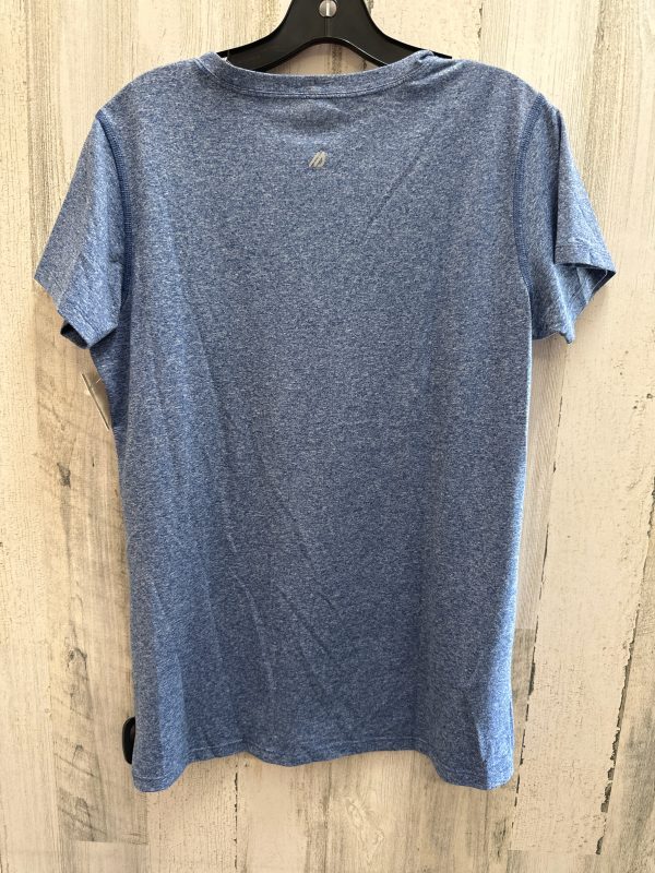 Blue Top Short Sleeve Basic Eddie Bauer, Size L For Cheap