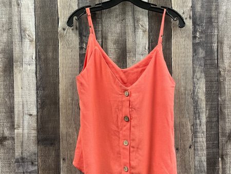 Orange Top Sleeveless La Miel, Size L Online Sale