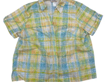 Yellow Top Short Sleeve Alfred Dunner, Size 2x Supply