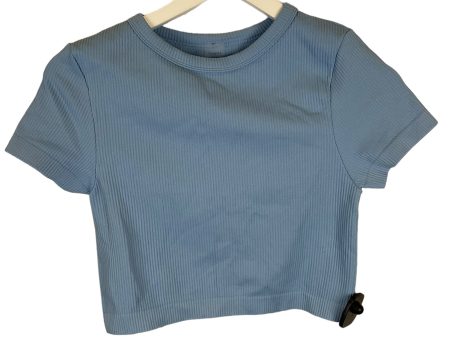 Blue Top Short Sleeve Clothes Mentor, Size M Online Sale