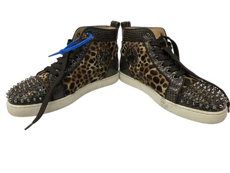 Animal Print Shoes Luxury Designer Christian Louboutin, Size 7.5 Online Sale