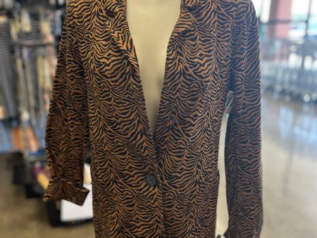 Animal Print Blazer Rd Style, Size M Online now