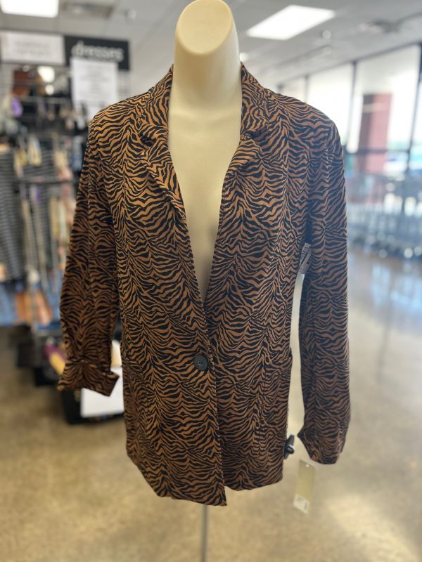 Animal Print Blazer Rd Style, Size M Online now