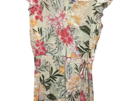 Floral Print Romper Loft, Size 4 on Sale