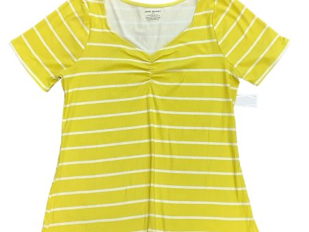 Yellow Top Short Sleeve Basic Lane Bryant, Size Xl(14 16) For Cheap