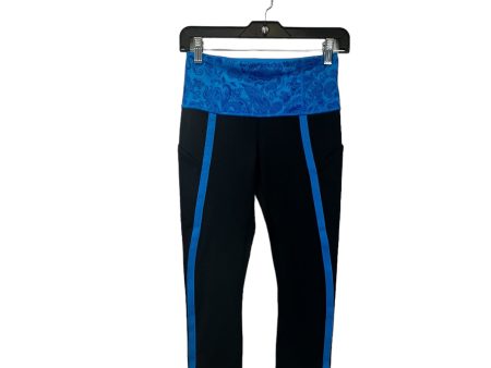 Black & Blue Athletic Leggings Lululemon, Size Xs For Sale