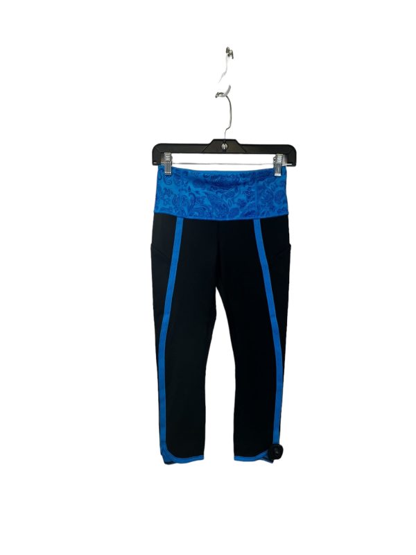 Black & Blue Athletic Leggings Lululemon, Size Xs For Sale