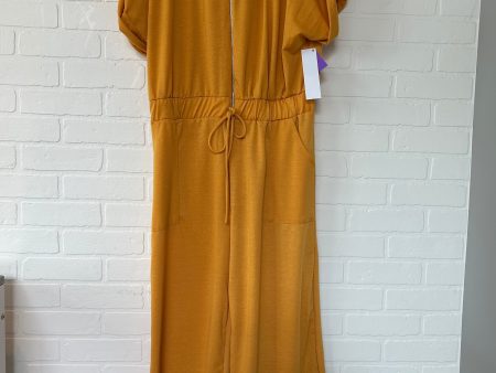 Yellow Jumpsuit Ashley Stewart, Size Xl Discount