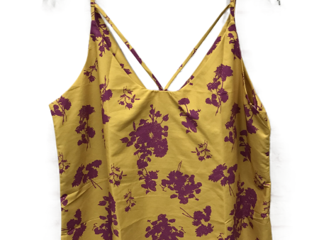 Yellow Top Sleeveless By Emery rose, Size: L Online Hot Sale