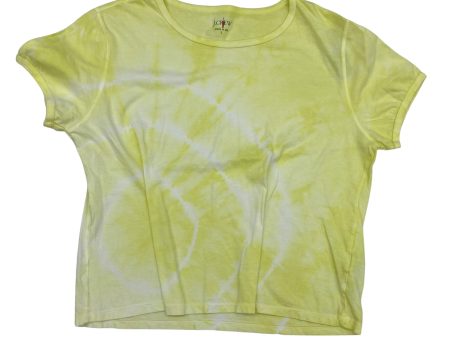 Yellow Top Short Sleeve J. Crew, Size L For Sale