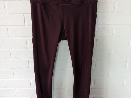 Red Athletic Leggings Athleta, Size 4 Hot on Sale