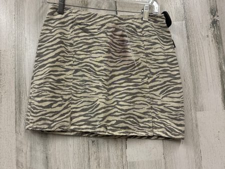 Zebra Print Skirt Mini & Short Altard State, Size M Discount