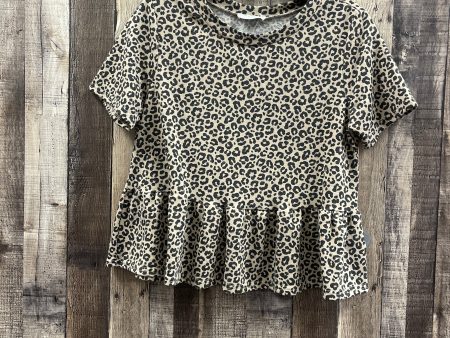 Animal Print Top Short Sleeve Cme, Size S Fashion