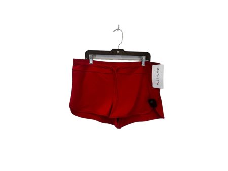 Red Athletic Shorts Athleta, Size L Online now