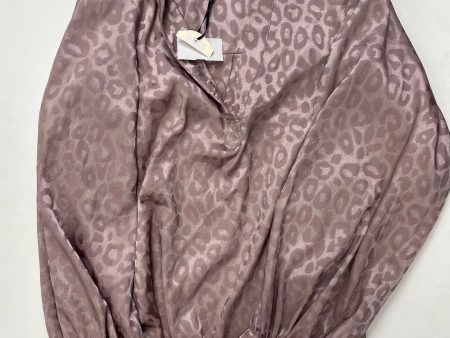 Animal Print Top Long Sleeve Vine & Love, Size S Discount