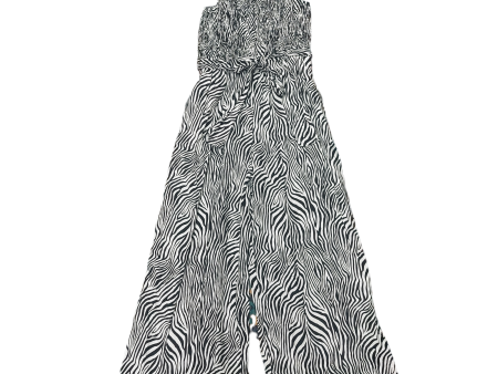 Zebra Print Jumpsuit Michael By Michael Kors, Size M Cheap