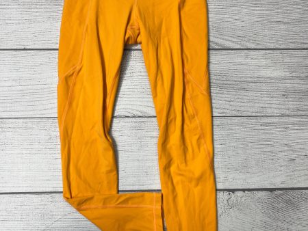 Orange Athletic Leggings Athleta, Size S Fashion