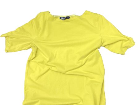 Yellow Top Short Sleeve Jones New York, Size L Cheap